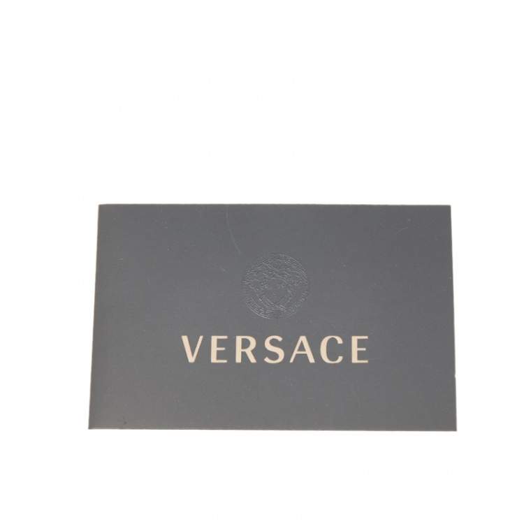 Pre Owned Versace Red Leather Small Medusa Medallion Tote