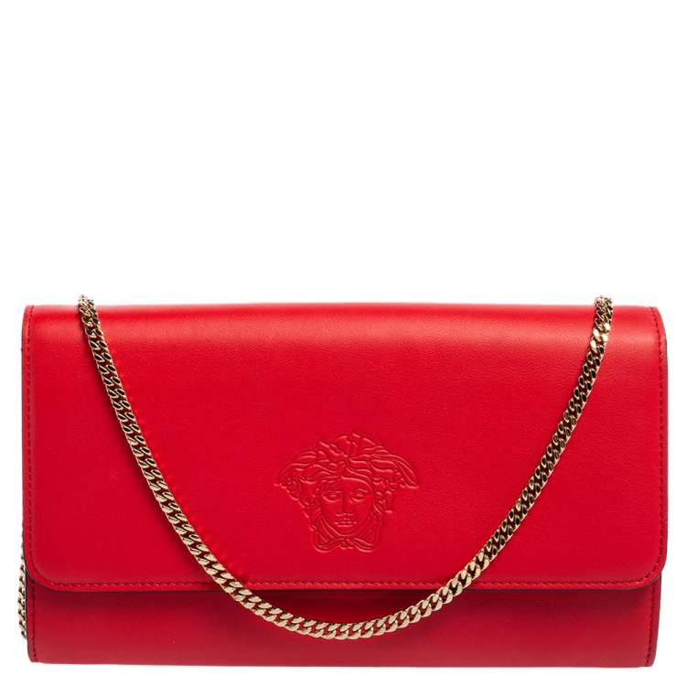 versace red wallet