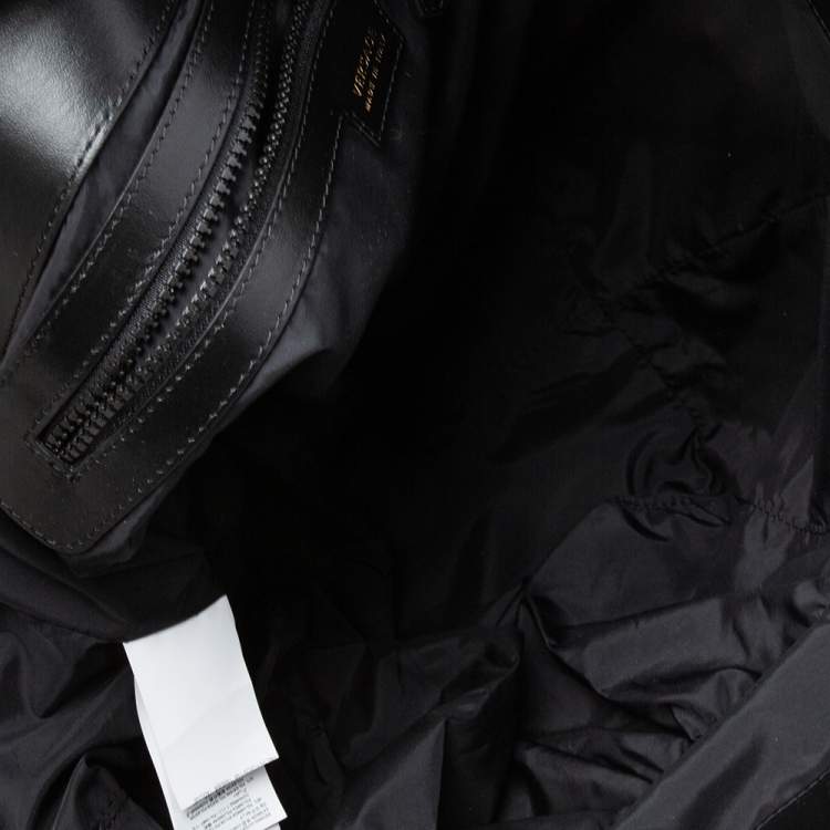 Pre Owned Versace Multicolor Medusa Print Nylon Diaper Tote