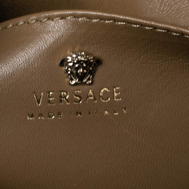 Pre Owned Versace Multicolor Leather Medusa Flap Top Handle Bag