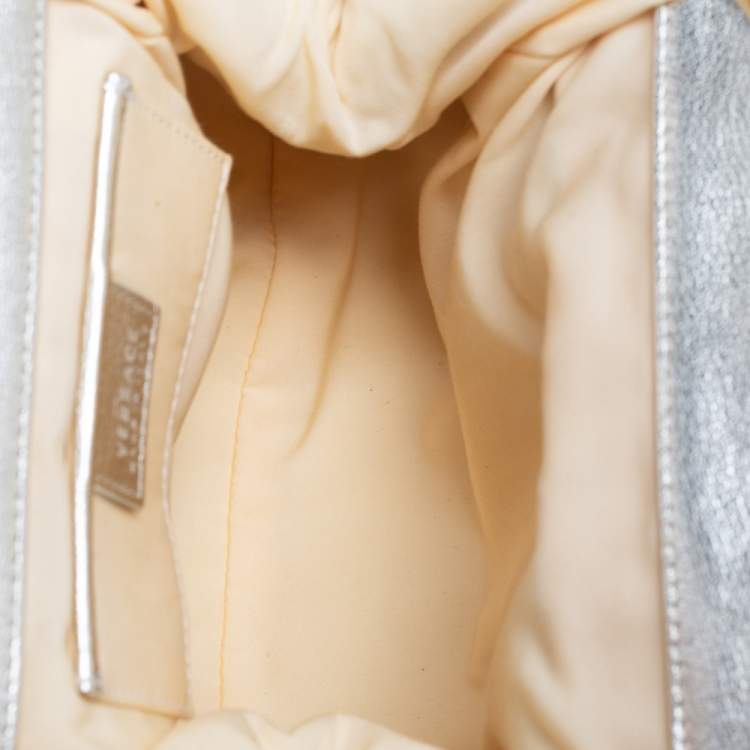Pre Owned Versace Gold Leather Madonna Satchel