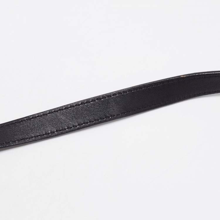 Pre Owned Versace Black Leather Small Medusa Medallion Tote