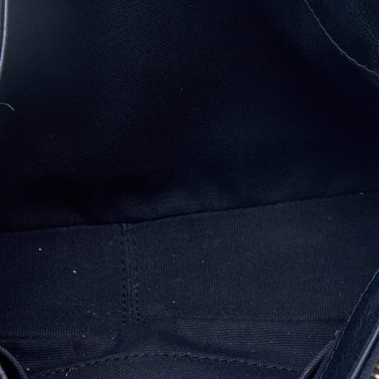 Pre Owned Versace Black/Yellow Barocco Medusa Print Leather Chain Shoulder Bag