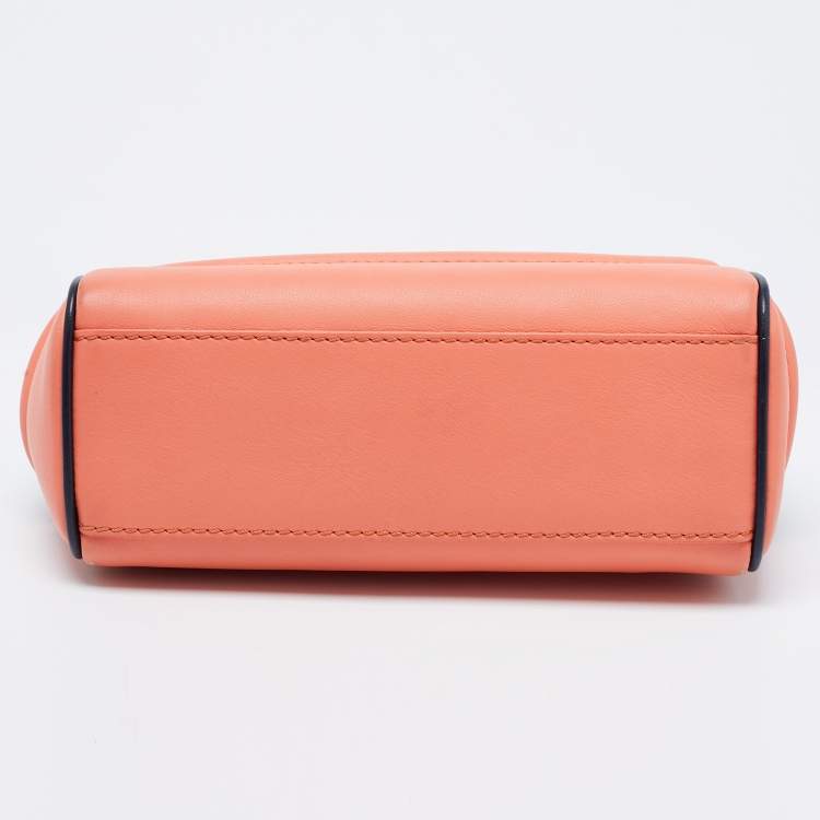 Pre Owned Versace Tri Color Leather Empire Palazzo Shoulder Bag