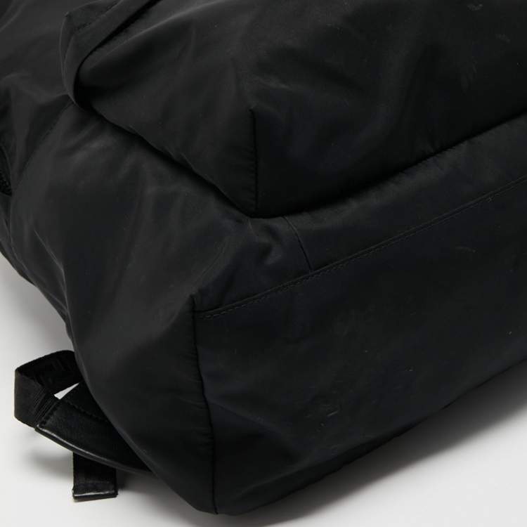 Pre Owned Versace Black Nylon and Leather Medusa Backpack