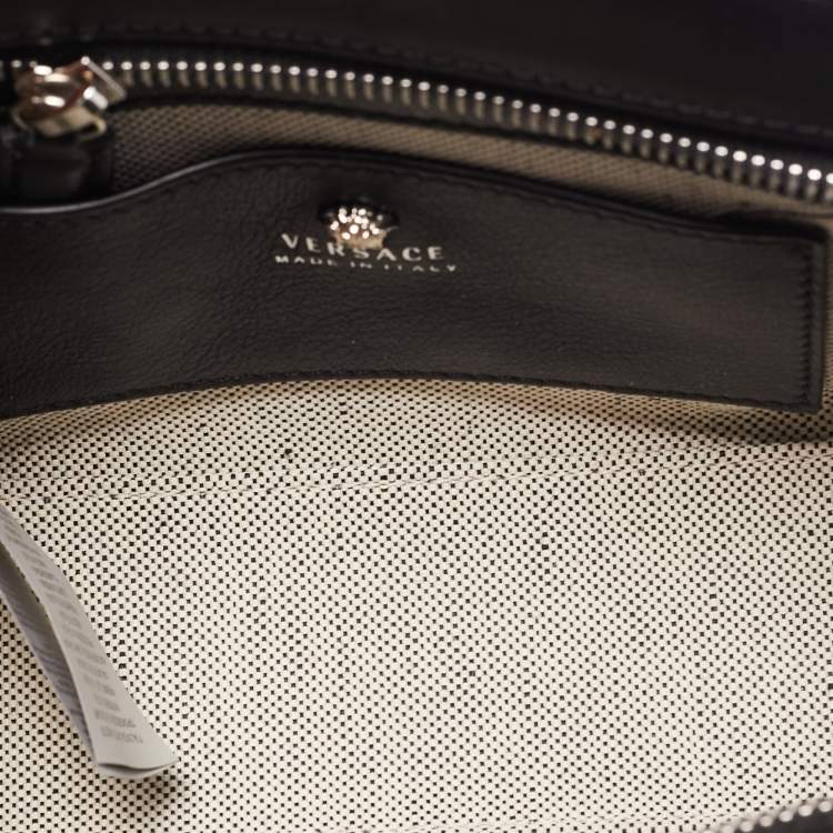Pre Owned Versace Multicolor Leather Mini Medusa Empire Tote