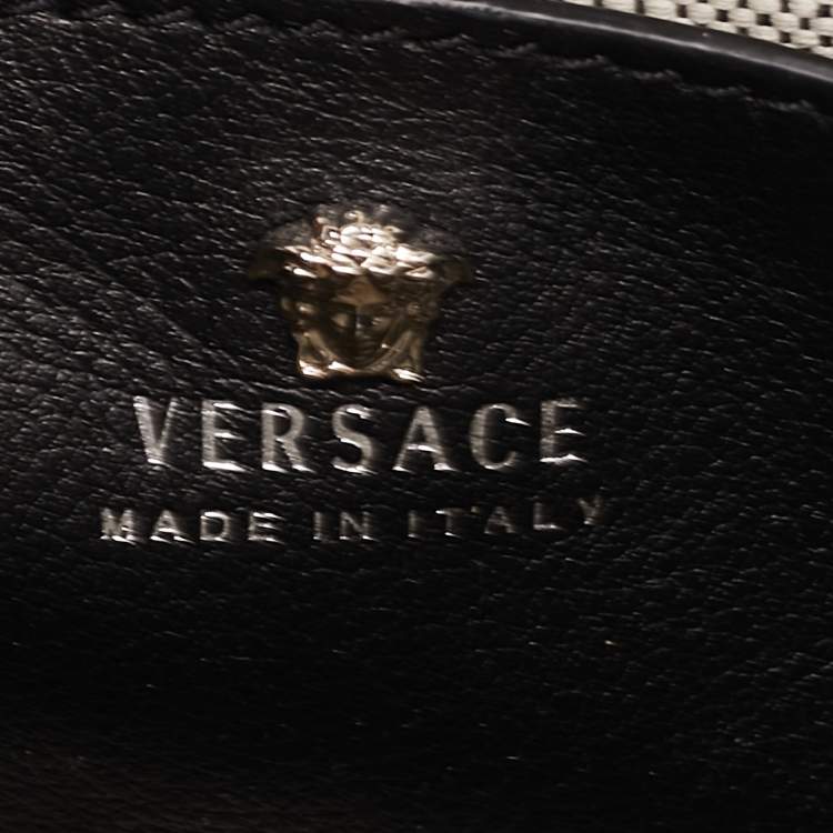 Pre Owned Versace Multicolor Leather Mini Medusa Empire Tote