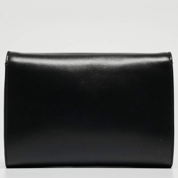 Pre Owned Versace Black Leather Medusa Palazzo Shoulder Bag