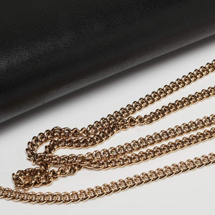 Pre Owned Versace Black Leather Medusa Palazzo Shoulder Bag