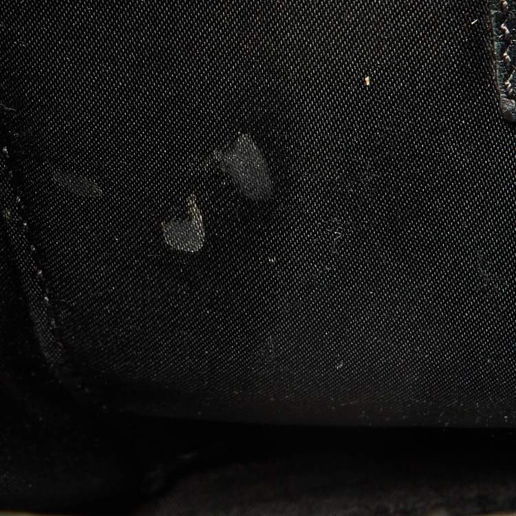 Pre Owned Versace Black Leather Medusa Medallion Tote