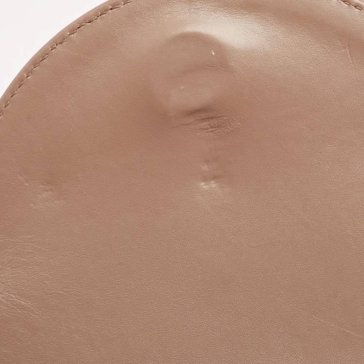 Pre Owned Versace Beige Leather Large Medusa Medallion Tote
