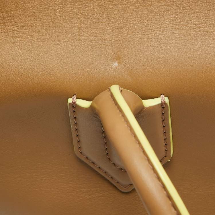 Pre Owned Versace Beige Leather Large Palazzo Empire Tote