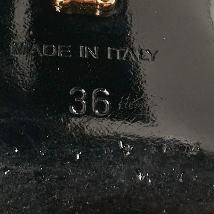 Pre Owned Versace Black Satin Crystal La Medusa Slingback Pumps Size 36