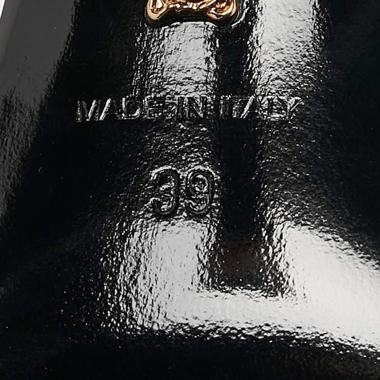 Pre Owned Versace Silver Leather Medusa Chain Link Ankle Strap Sandals Size 39