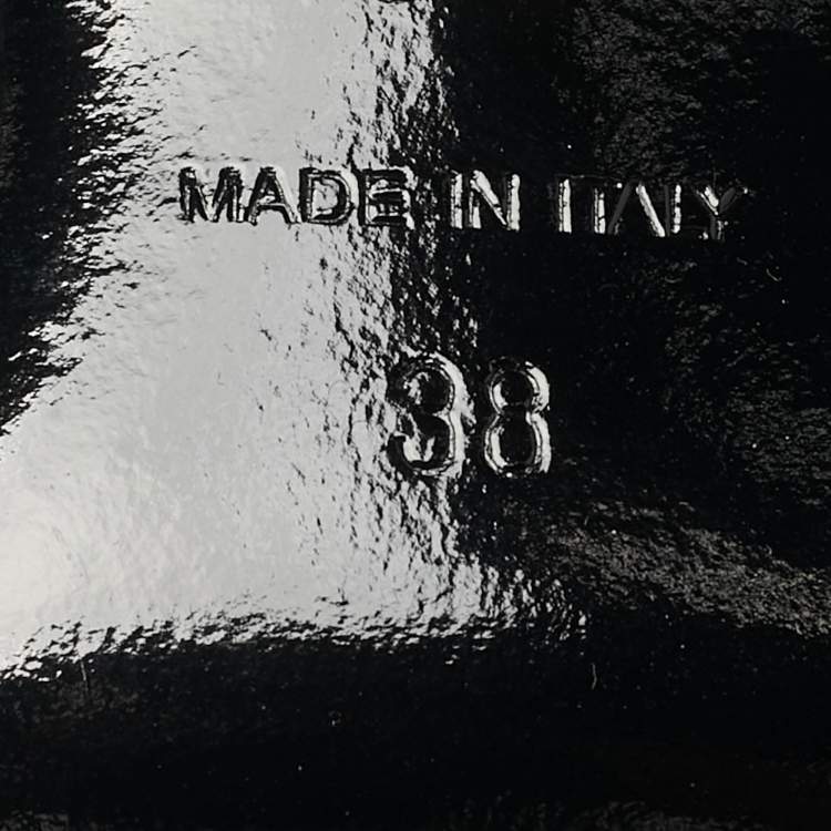 Pre Owned Versace Black Satin Ribbon Cage Ankle Strap Pumps Size 38