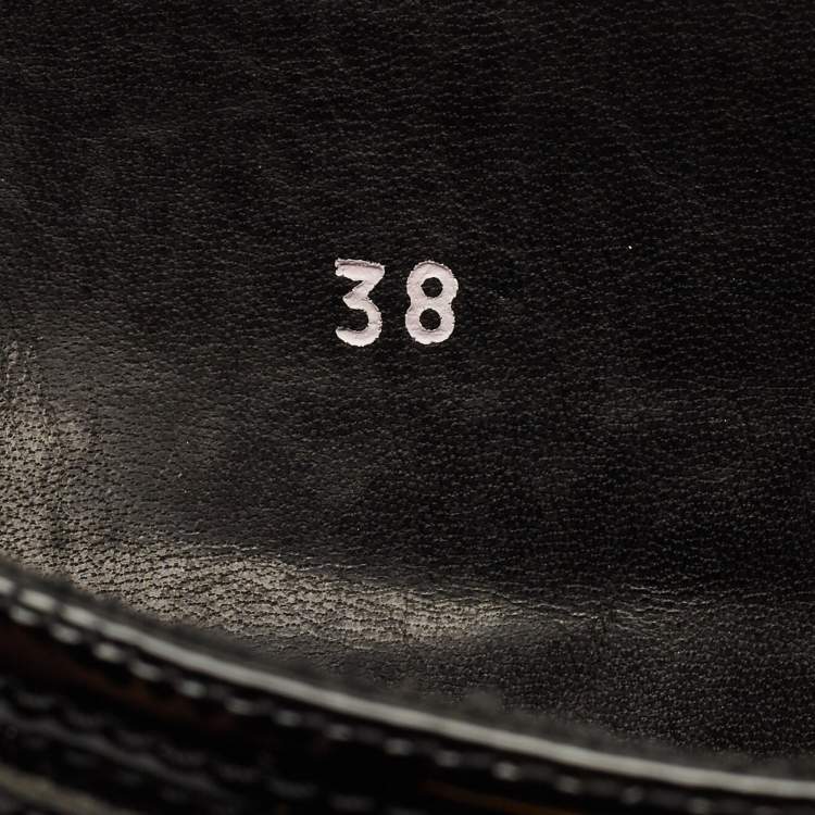 Pre Owned Versace Size 38 Black Nylon and PVC Rain Boots