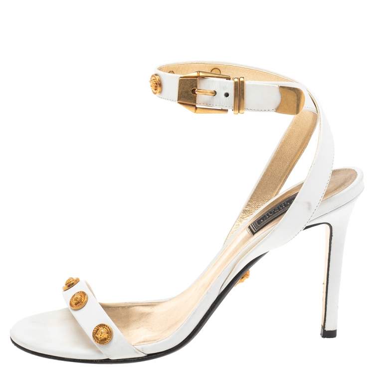 Versace icon cheap leather sandals