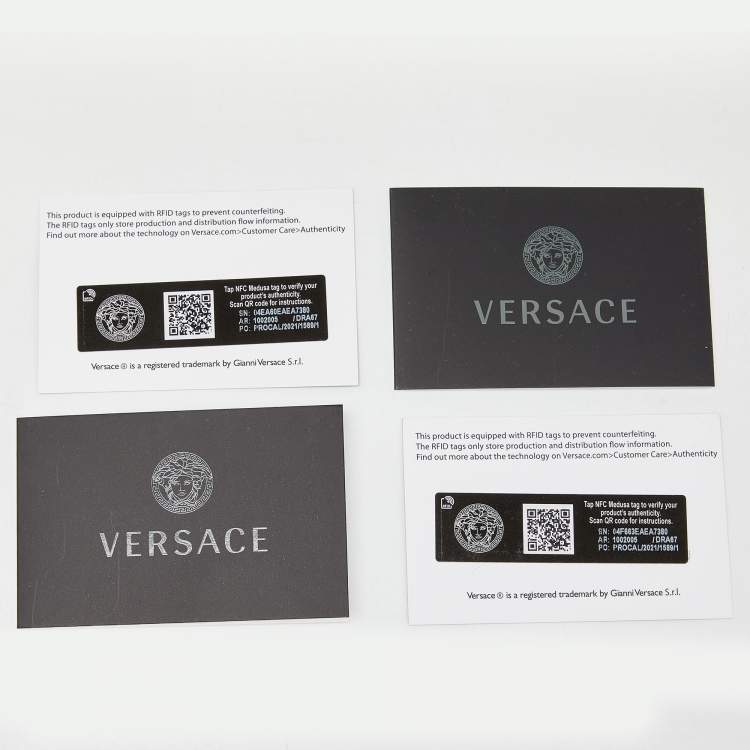 Pre Owned Versace Black Satin La Medusa Crystal Embellished Ankle Strap Block Heel Pumps Size 38.5