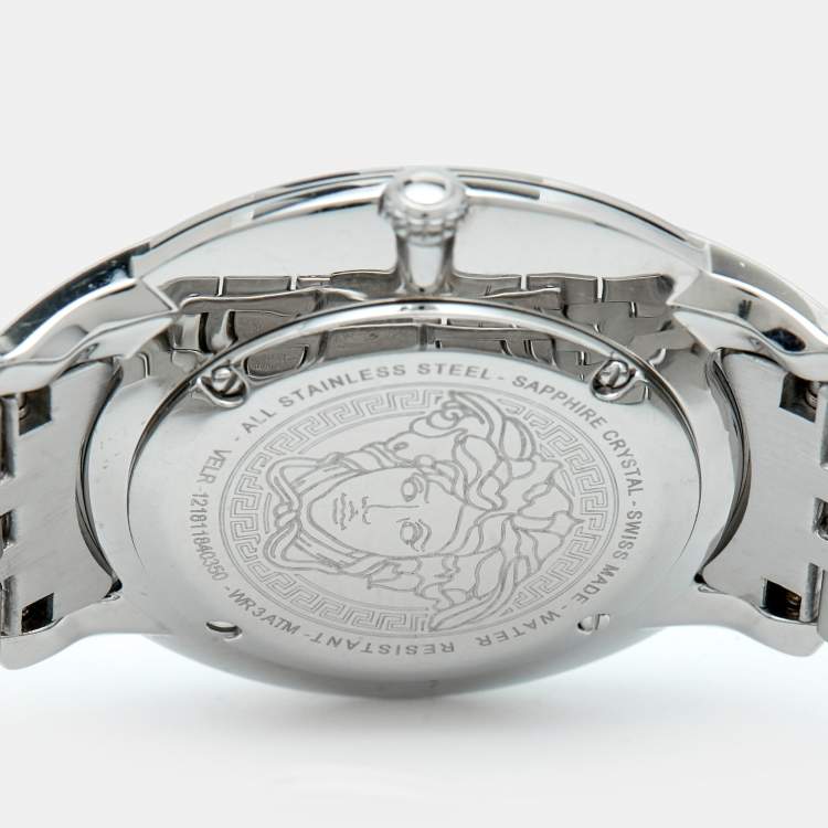 Pre Owned Versace Audrey VELR00419 Pink Dial Stainless Steel Women's Wristwatch 38 mm