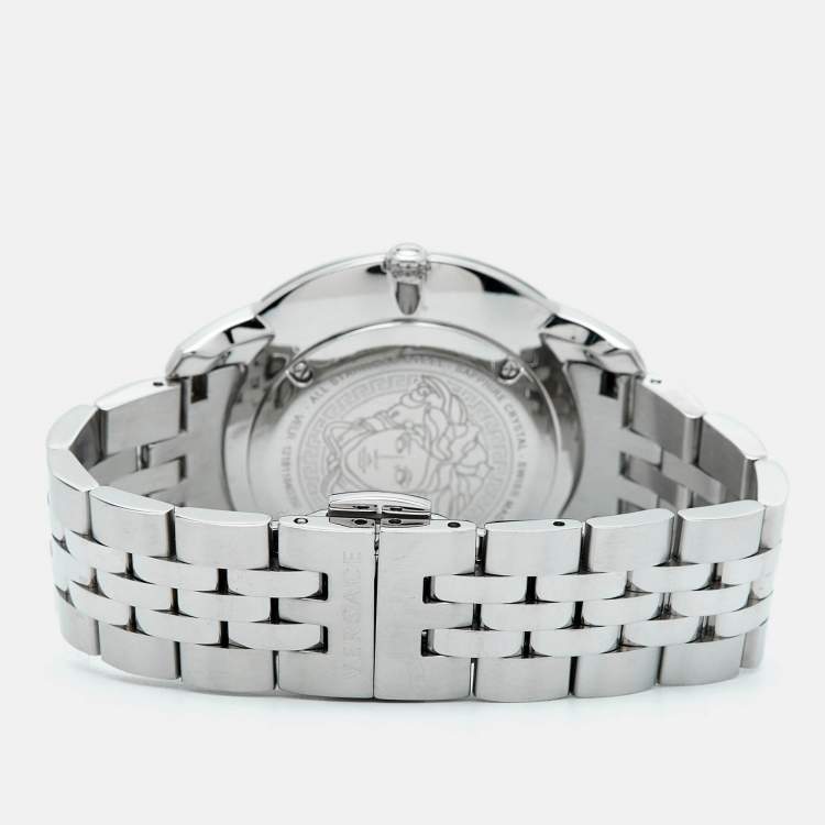 Pre Owned Versace Audrey VELR00419 Pink Dial Stainless Steel Women's Wristwatch 38 mm