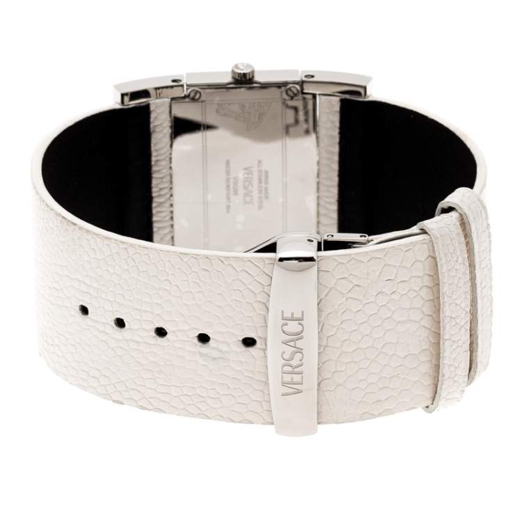 Pre Owned Versace Mother of Pearl Stainless Steel Beauville VSQ99 Women's Wristwatch 38 mm