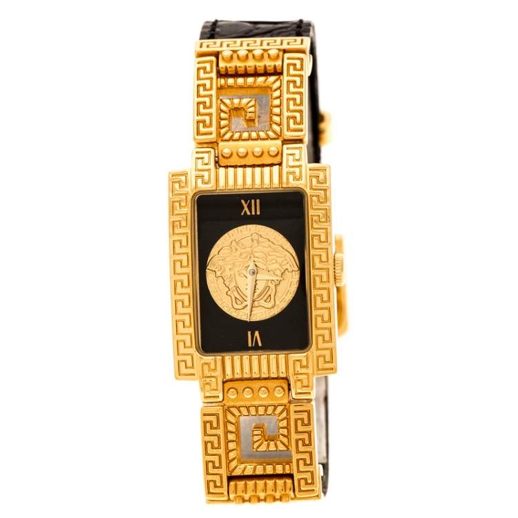 Gianni Versace Black Gold Plated 