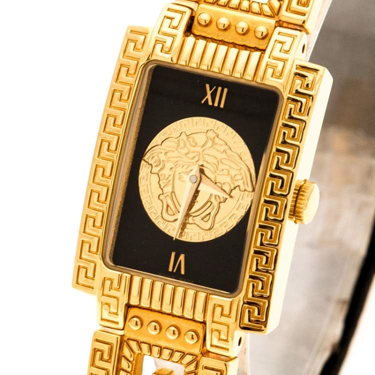 gianni versace watch gold plated
