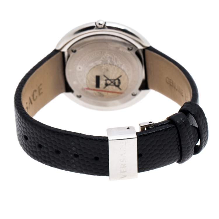 Pre Owned  Versace Silver Stainless Steel Thea A7Q Women's Wristwatch 39MM