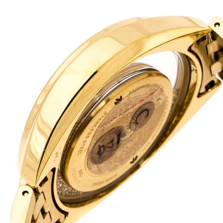 Pre Owned Versace Gold Stainless Steel Destiny Spirit 86Q Women's Wristwatch 39 mm