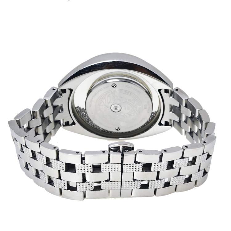 Pre Owned Versace White Stainless Steel Destiny Spirit 86Q Women's Wristwatch 39 mm