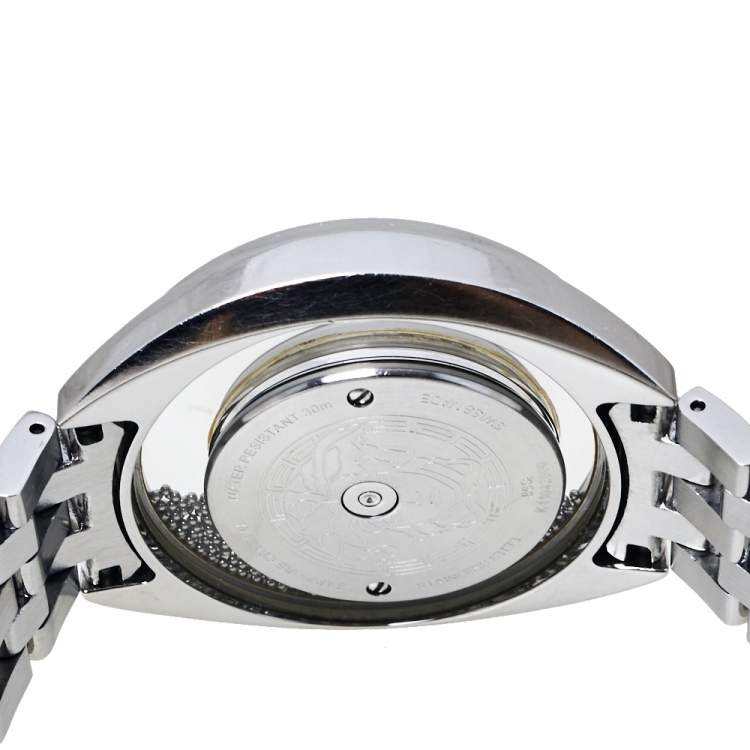 Pre Owned Versace White Stainless Steel Destiny Spirit 86Q Women's Wristwatch 39 mm