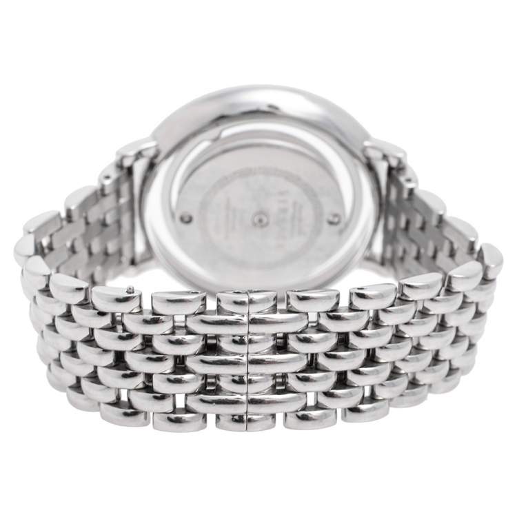 Pre Owned Versace Silver Stainless Steel Venus FHQ Women's Wristwatch 39 mm
