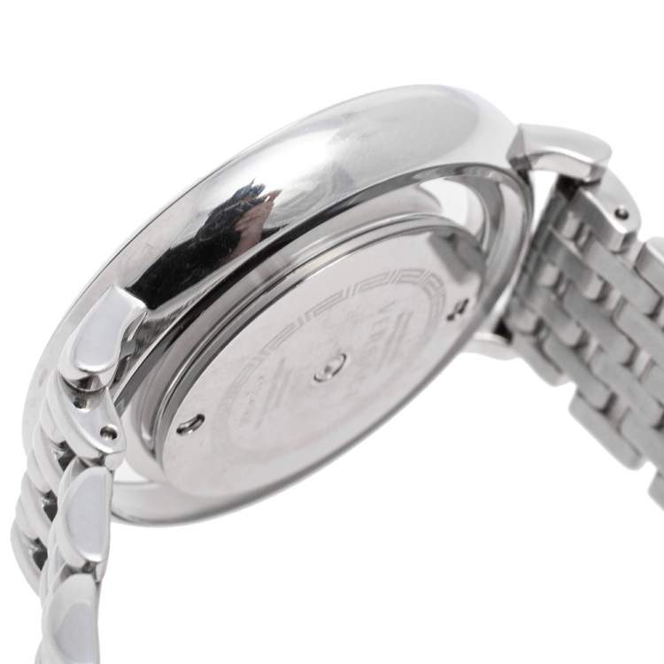 Pre Owned Versace Silver Stainless Steel Venus FHQ Women's Wristwatch 39 mm