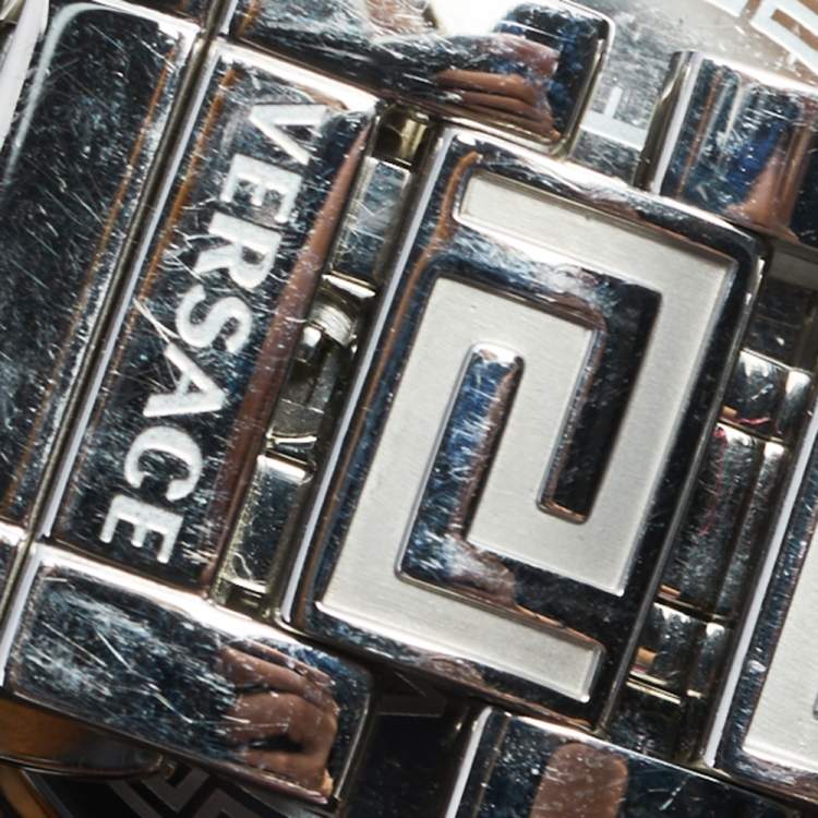 Pre Owned  Versace Mother Of Pearl Stainless Steel Reve 68Q Women's Wristwatch 35 mm