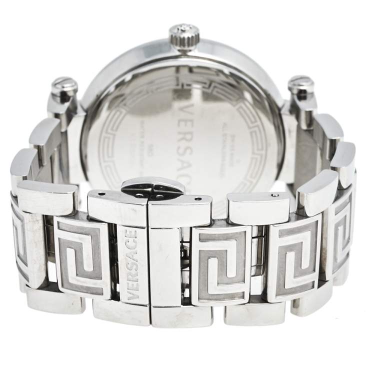 Pre Owned  Versace Mother Of Pearl Stainless Steel Reve 68Q Women's Wristwatch 35 mm