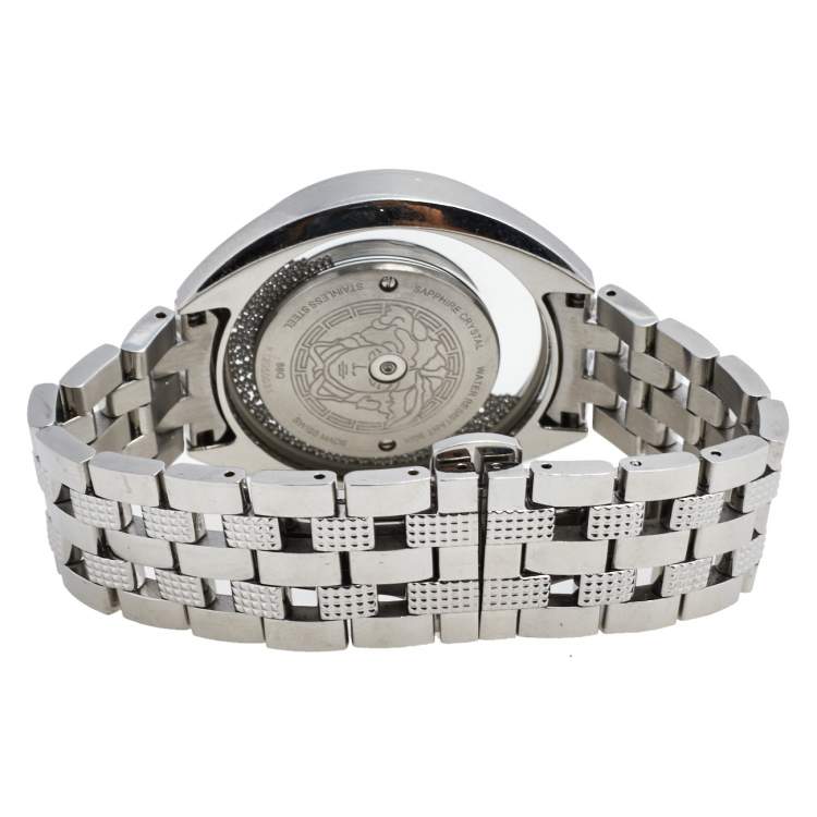 Pre Owned Versace White Stainless Steel Destiny Spirit 86Q Women's Wristwatch 39 mm