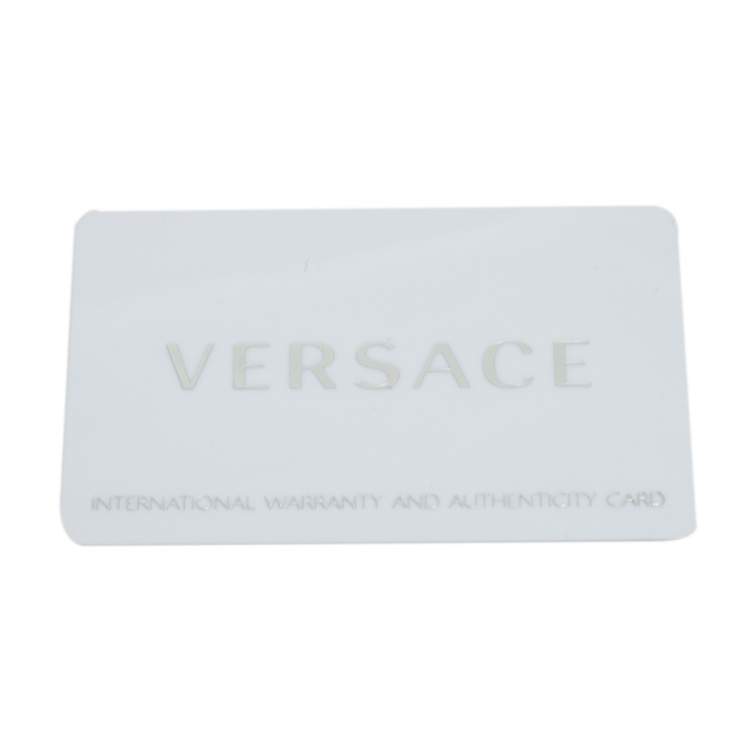 Pre Owned Versace Silver Stainless Steel Leather Venus VFH Women's Wristwatch 39 mm