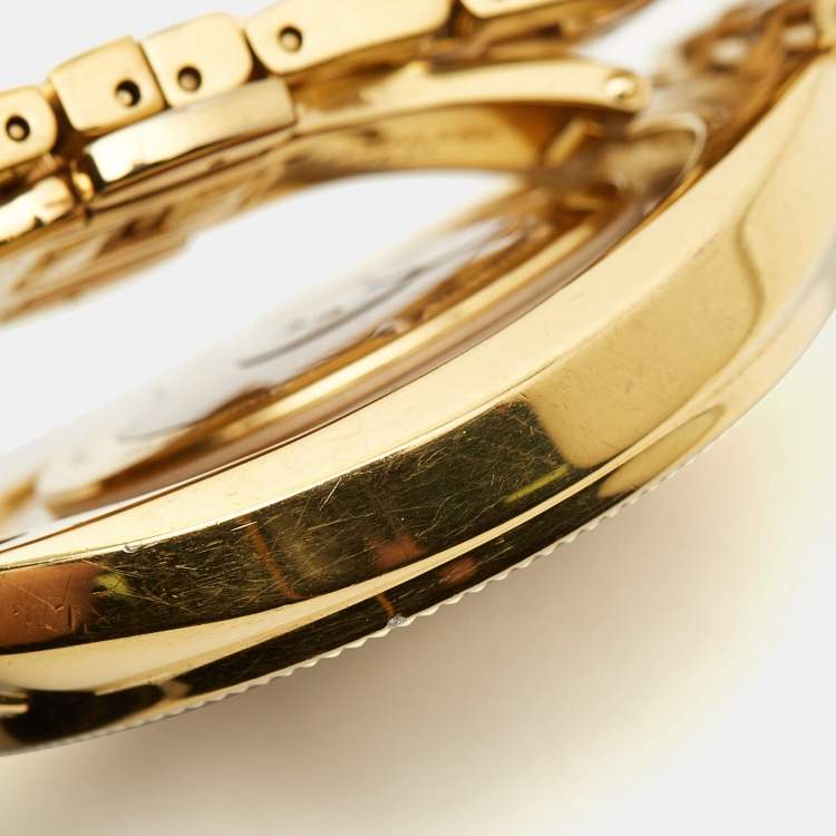 مملوكة مسبقًا Versace White Gold Plated Stainless Steel  Destiny Spirit 86Q70D002-S070 Women's Wristwatch 36 mm