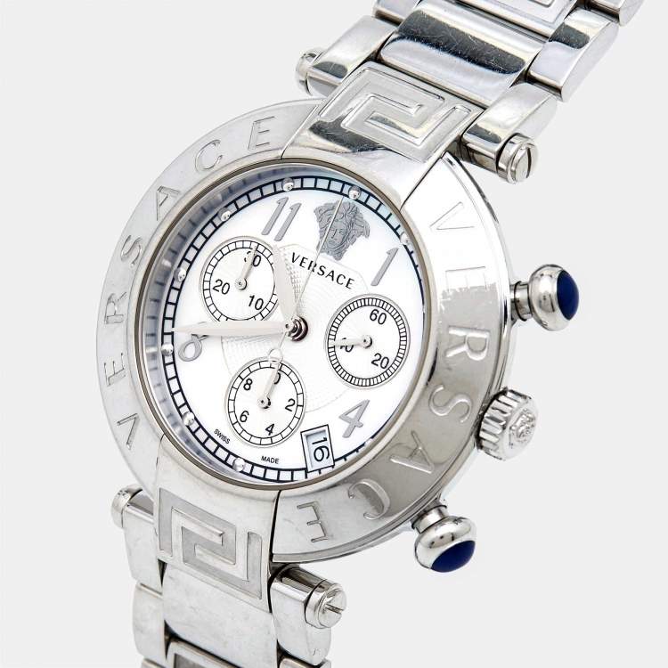 Versace mother outlet of pearl watch