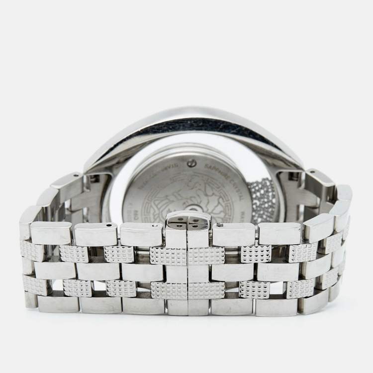 Pre Owned Versace White Stainless Steel Destiny Spirit 86Q99D002-S099 Women's Wristwatch 39 mm