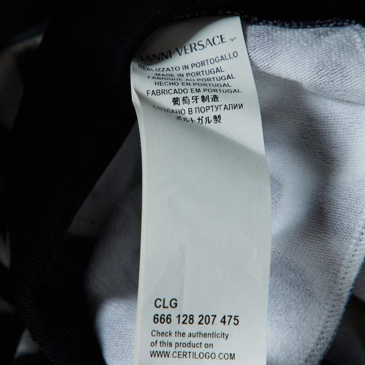 Pre Owned Versus Versace White Leopard Print Leggings S