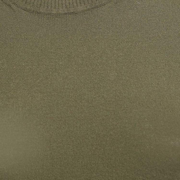 Pre Owned Versus Versace Green Knit Pin Detail Mini Dress XS