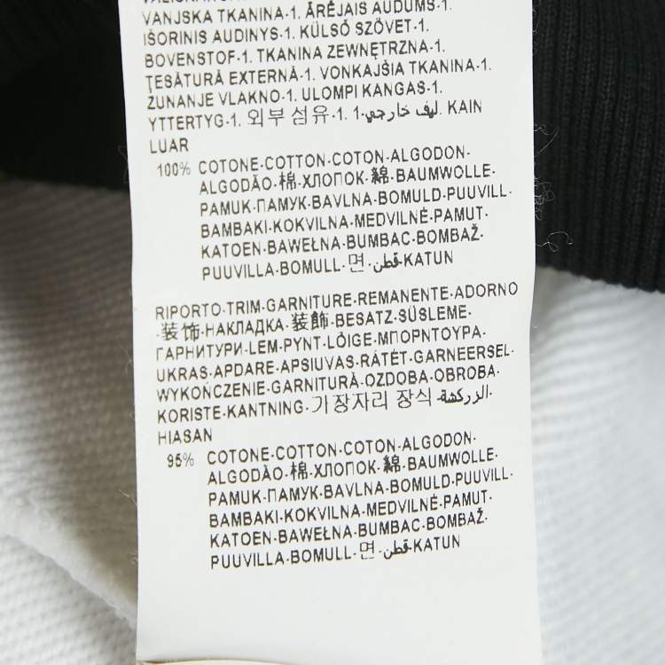 Pre Owned Versus Versace White Medusa Print Cotton Sweatshirt M