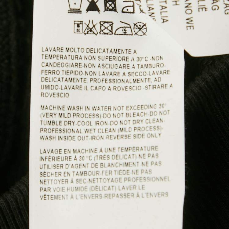 Pre Owned Versus Versace x Zayn Black Printed Cotton Knit Hoodie S