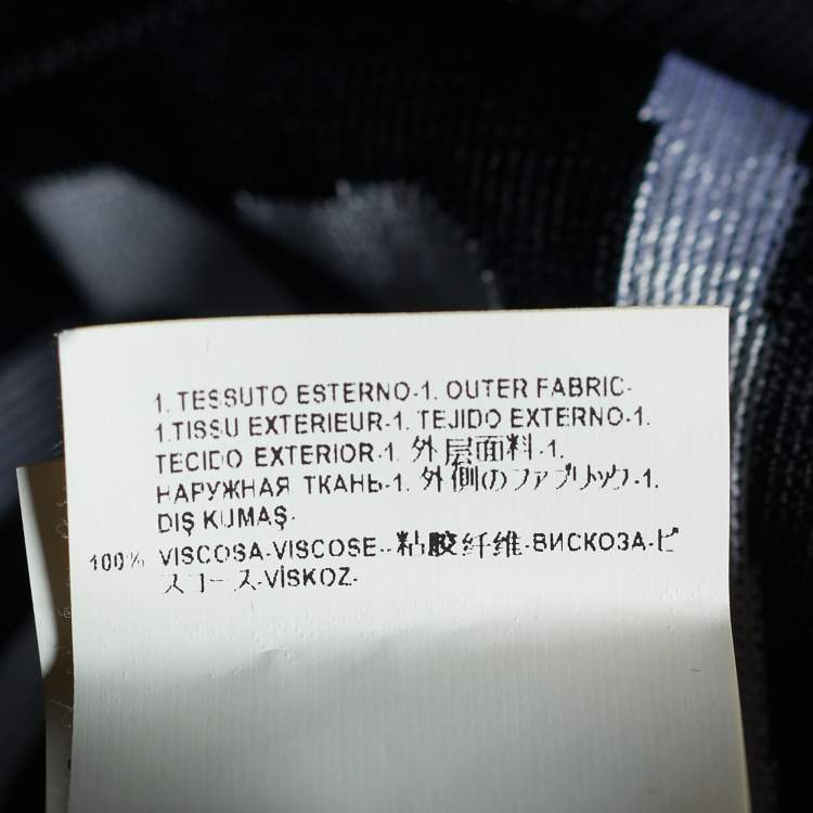 Pre Owned Versus Versace Monochrome Intarsia Knit Jumper M