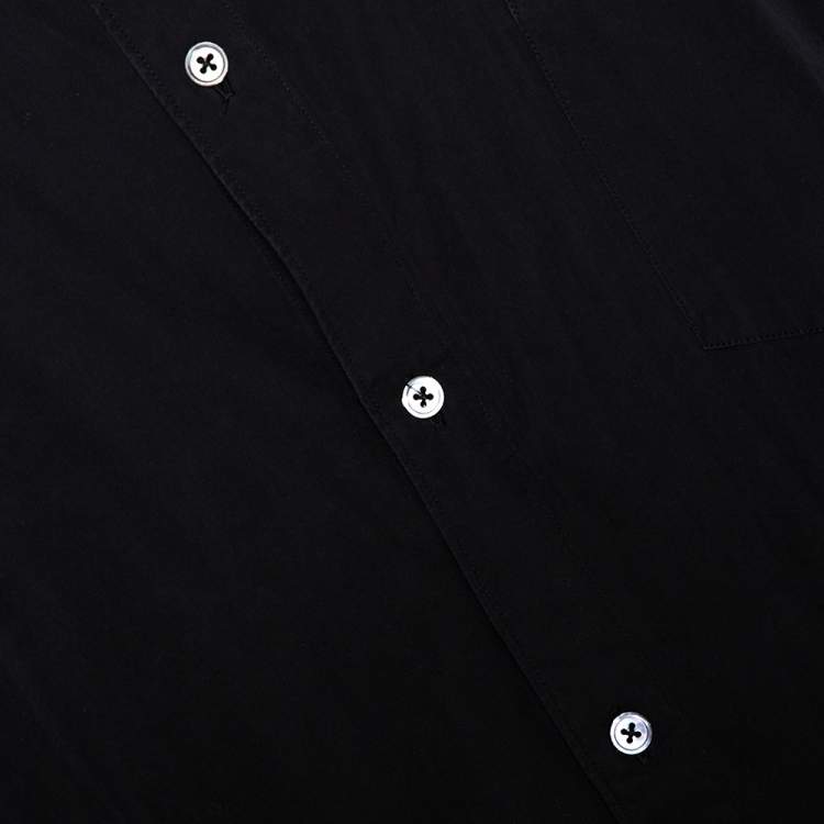 Pre Owned Vetements X Comme Des Garcons Black Cotton Oversized Shirt L