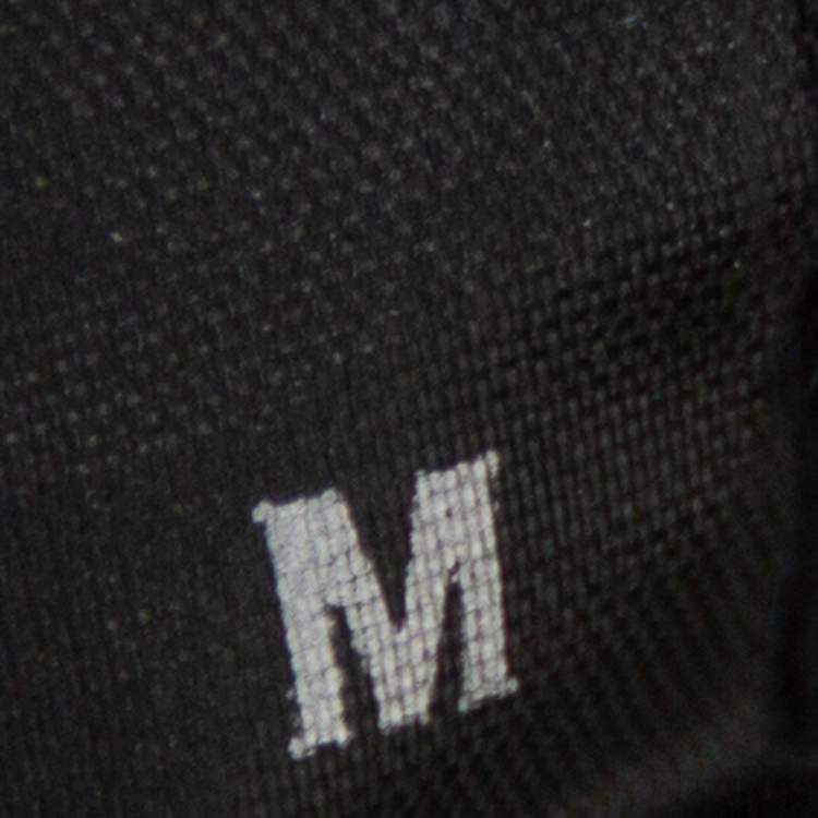 Pre Owned Vetements Black Logo Printed Knit Hoodie M