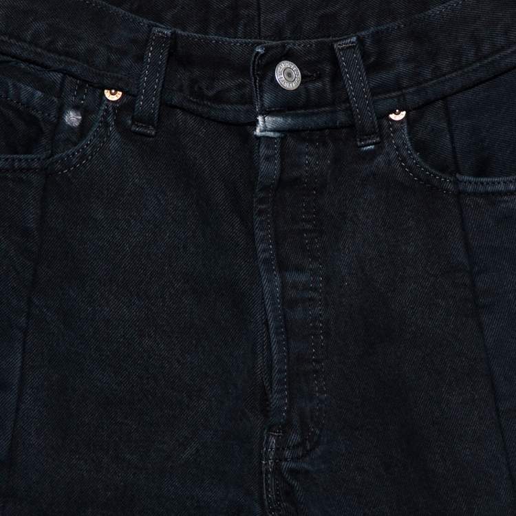 Pre Owned Vetements Black Denim Reworked Push Up Jeans XS
