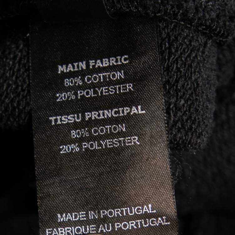 Pre Owned Vetements Black Rib Knit Elasticized Waist Trousers M