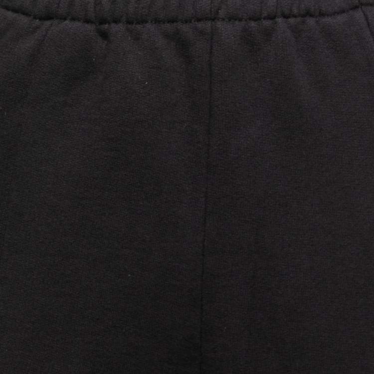 Pre Owned Vetements Black Rib Knit Elasticized Waist Trousers M